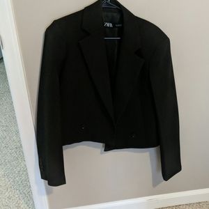 Zara oversized cropped blazer